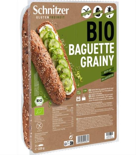 Baguette Grainy 320g BIO